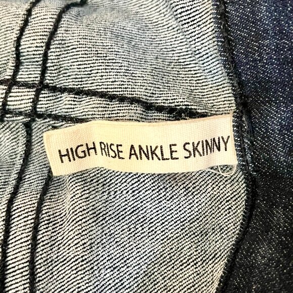 Rag‎ & Bone Jeans Women's 26 Blue High Rise Ankle Skinny Denim 26 - Picture 6 of 14
